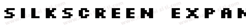 Silkscreen Expanded Font字体转换